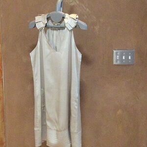 Matty M Dress Champagne Color